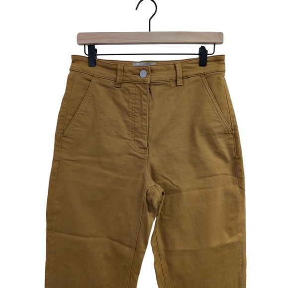Everlane Cropped Straight Regular Jeans‎ Stretch Denim Contemporary Mustard 6 - Picture 4 of 7